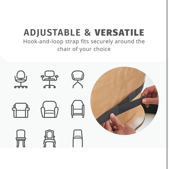 HoMedics Lumbar Support Pillow with Ergonomic Design for Better Posture and Heat - Picture 5 of 6